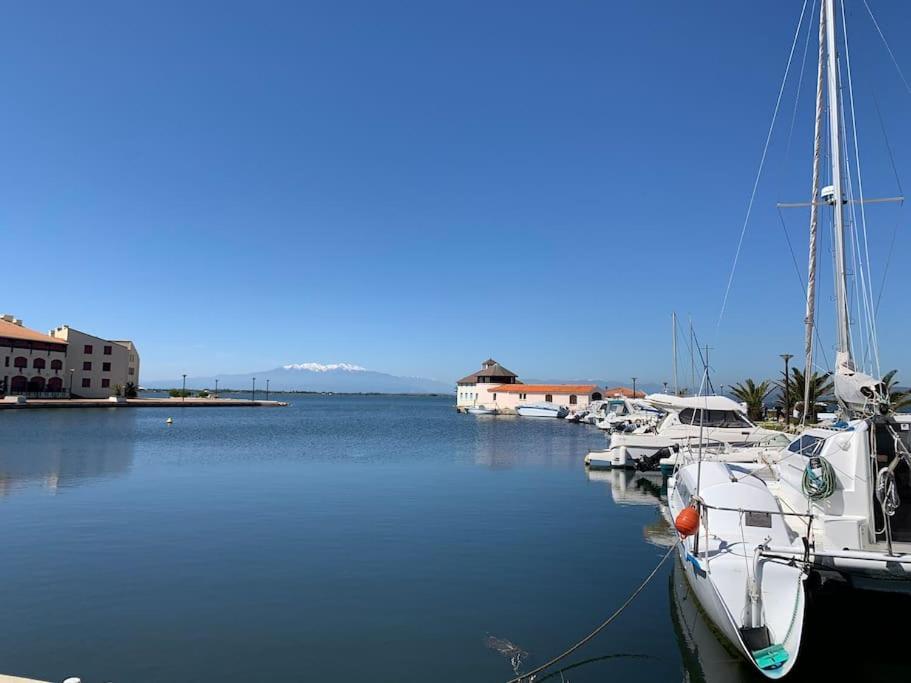 T2 Neuf + Bateau / Piscine Super Infrastructures Appartement Le Barcarès Buitenkant foto